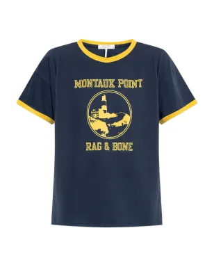rag & bone Montauk Point グラフィックプリントTシャツ ブルー - サムネイル1