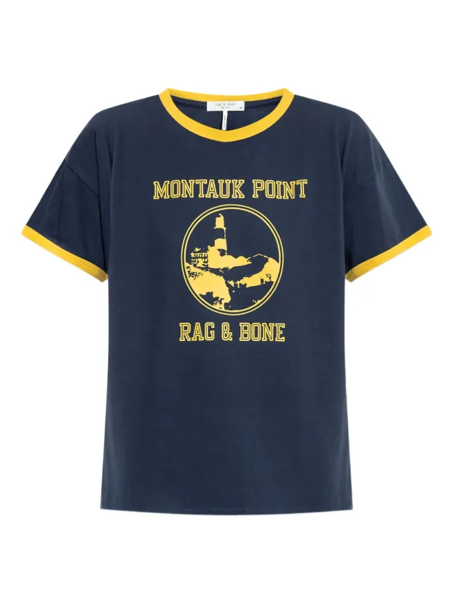 Rag & Bone rag & bone Montauk Point グラフィックプリントTシャツ ブルーの商品画像