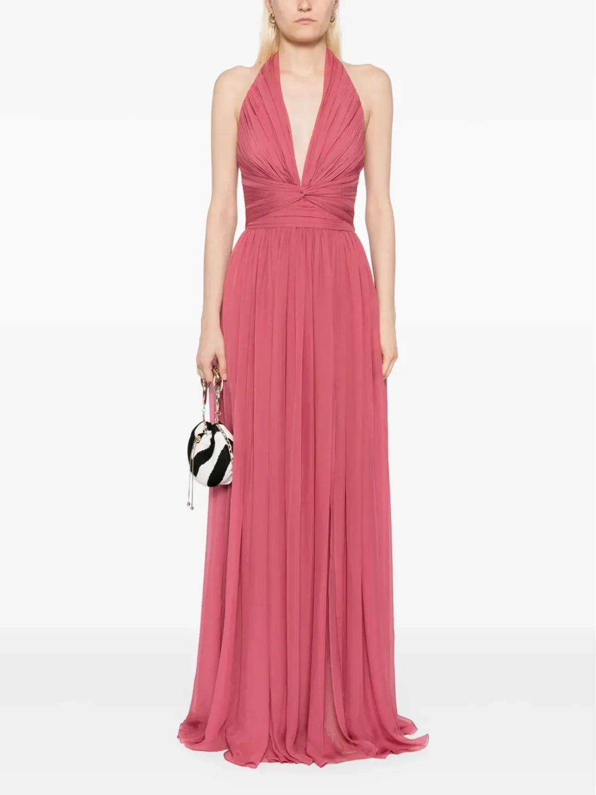 Zuhair Murad Vネックドレス - レッド - 画像2