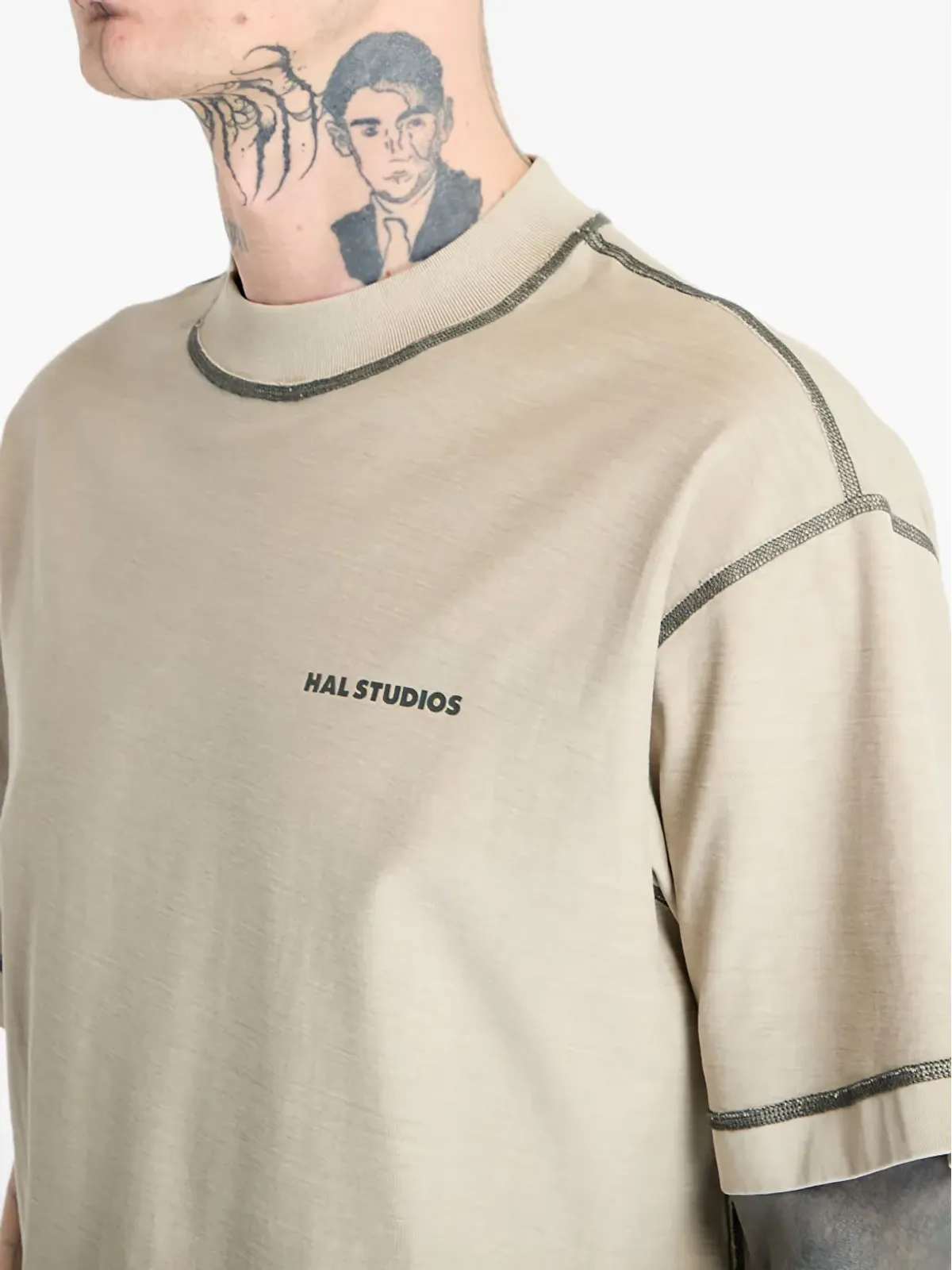 HAL STUDIOS® コントラストステッチTシャツ - 画像5