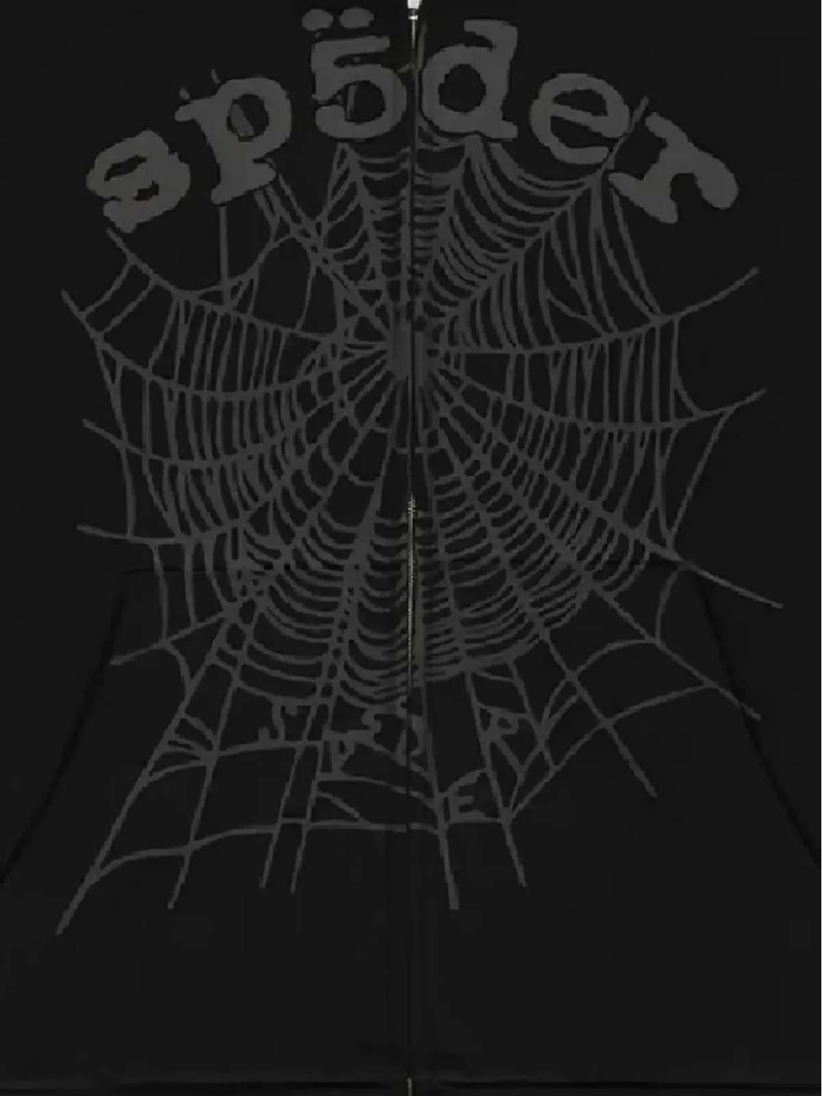 SP5DER OG Web V2 Phantom ジップアップフーディー（ブラック） - 画像2