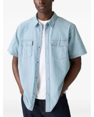 Levi's ボタン付きショートスリーブシャツ - ブルー - サムネイル2