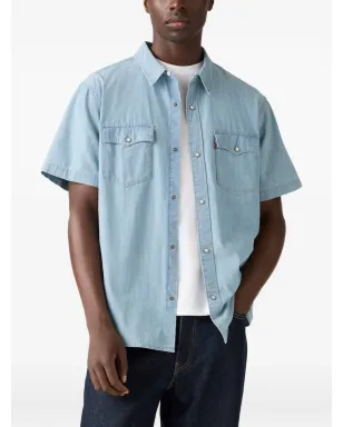 Levi's ボタン付きショートスリーブシャツ - ブルー - サムネイル3