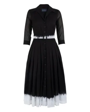 Samantha Sung Audrey button-up pleated dress - Black - サムネイル1