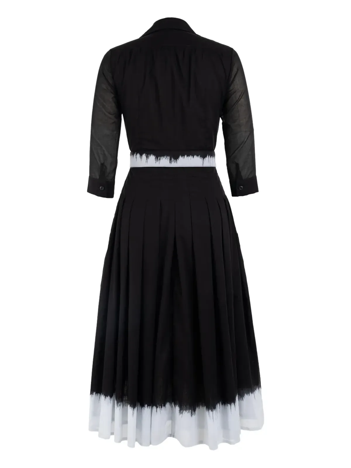 Samantha Sung Audrey button-up pleated dress - Black - 画像2