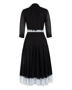 Samantha Sung Audrey button-up pleated dress - Black - サムネイル2