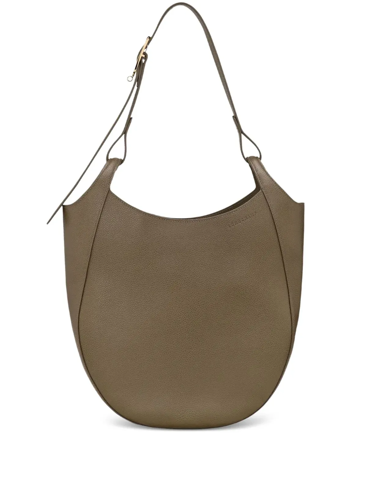 Longchamp Le Foulonné Hobo レザーショルダーバッグ - 画像1