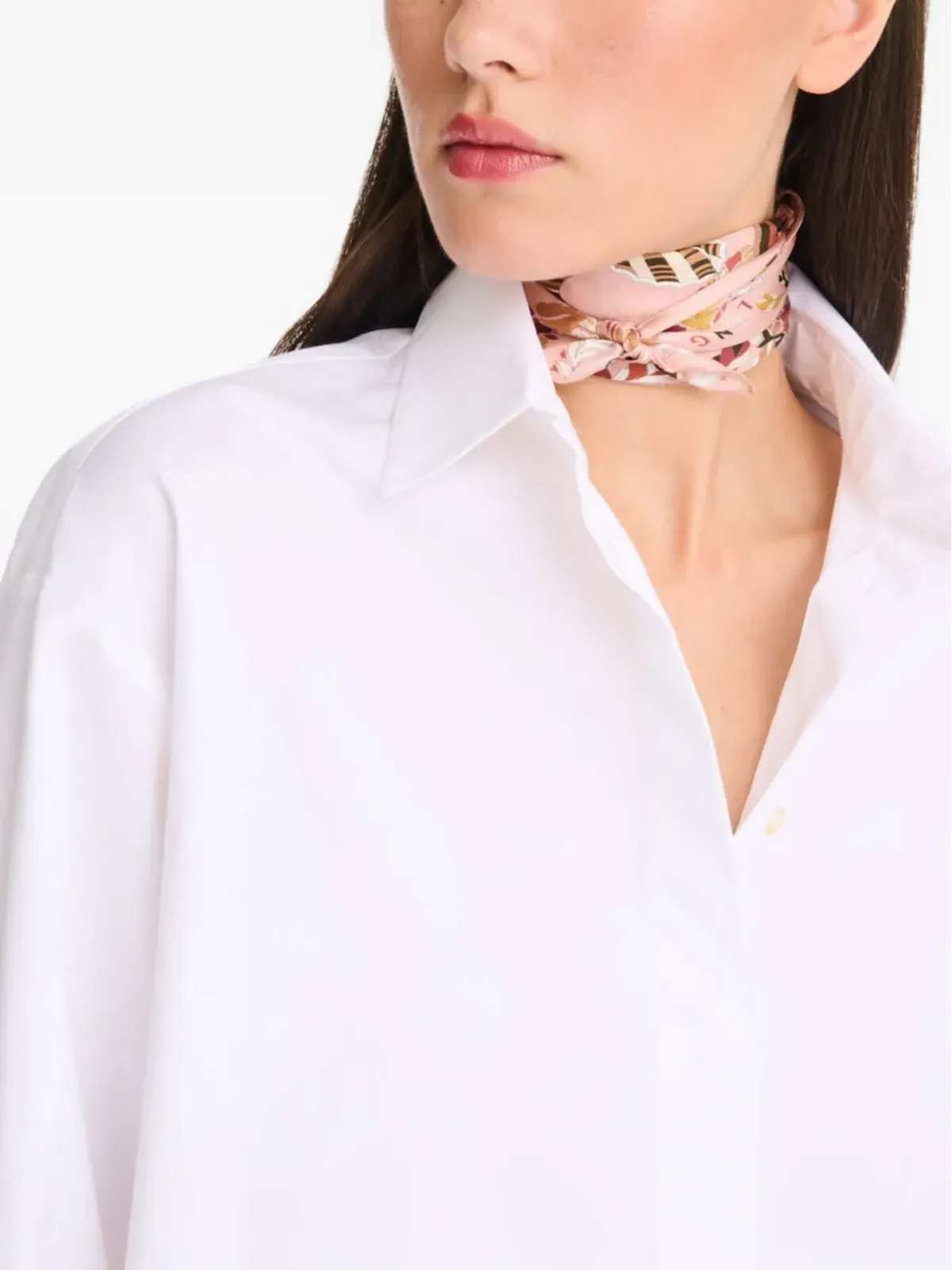 Longchamp Forêt silk scarf - Pink - 画像2