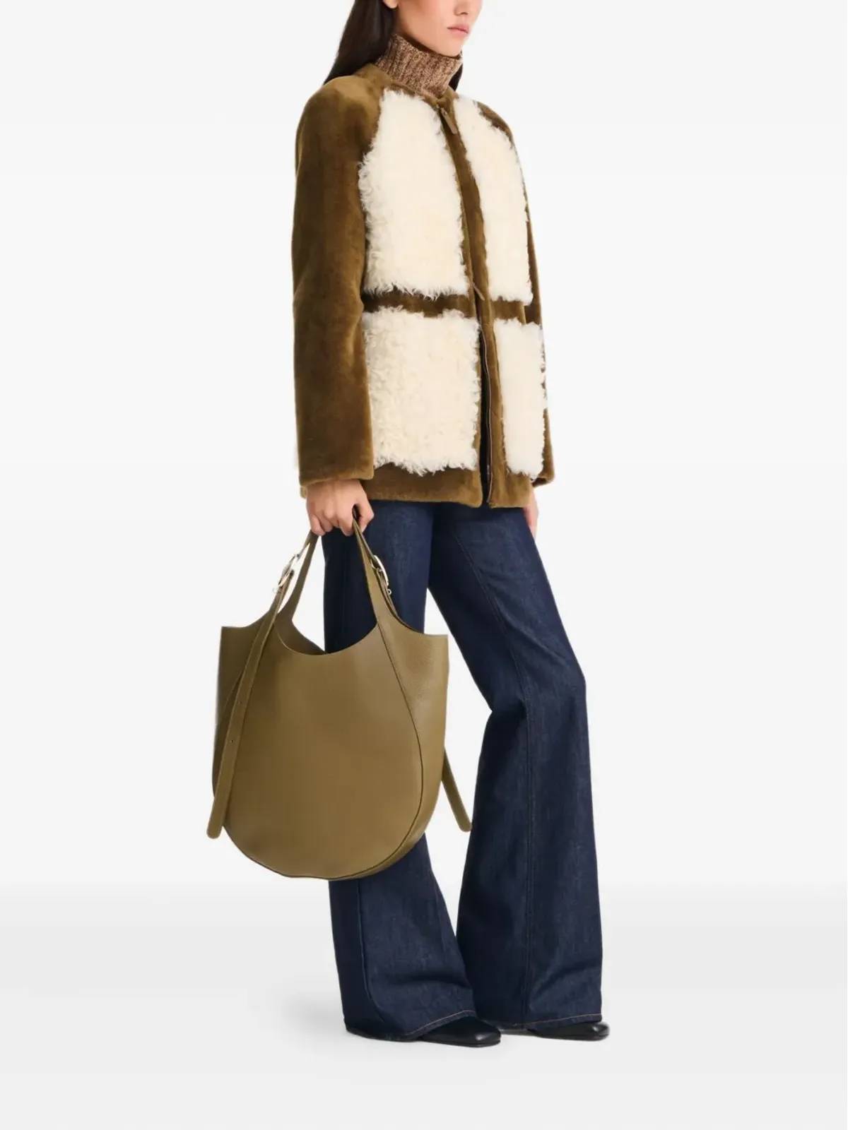 Longchamp Le Foulonné レザー トートバッグ - 画像2