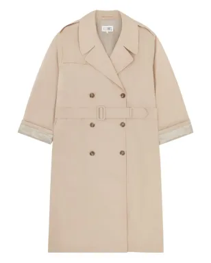 MM6 Maison Margiela ダブルブレスト ベルト付き トレンチコート - サムネイル1