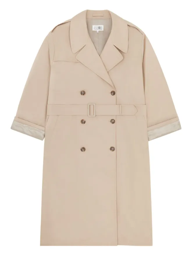 MM6 Maison Margiela MM6 Maison Margiela ダブルブレスト ベルト付き トレンチコートの商品画像