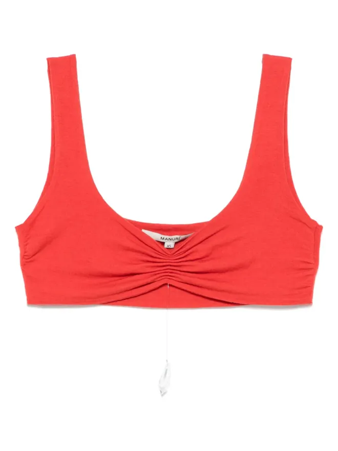 MANURÍ MANURÍ ギャザー入りクロップトップの商品画像