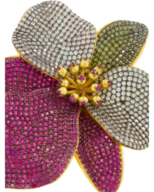 Begüm Khan Singapore Orchids Floral クリップオン イヤリング - Gold - サムネイル4
