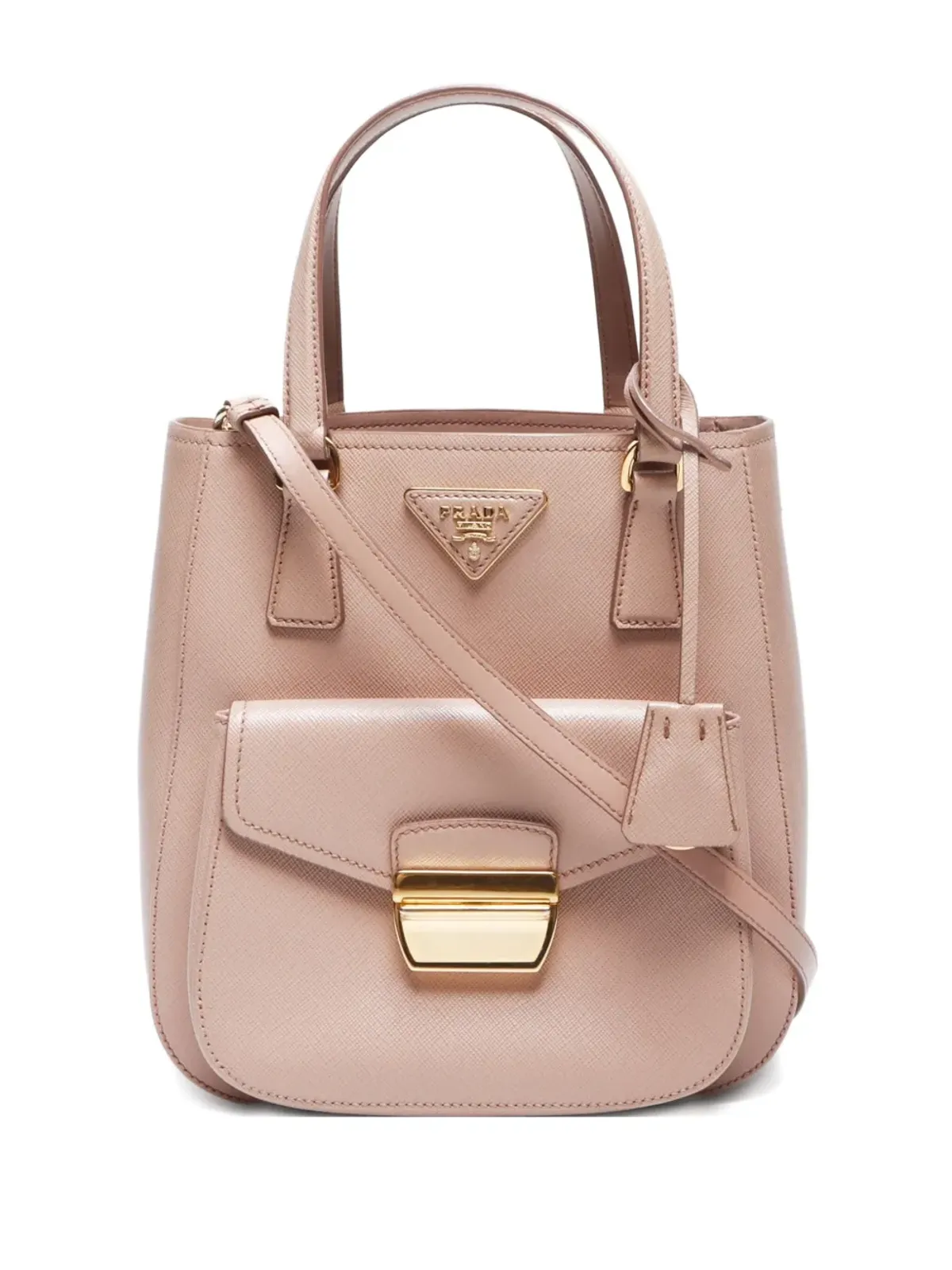 Prada ビンテージ 2021 三角ロゴ トートバッグ - ニュートラル - 画像1