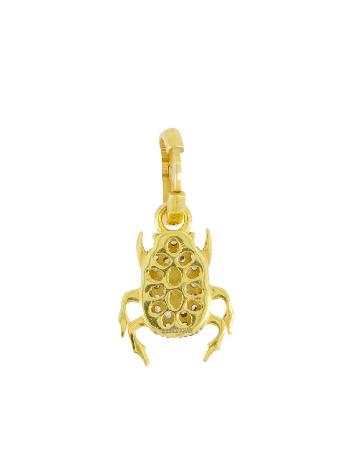 Begüm Khan 24K gold-plated Scarab hoop earring - 画像2