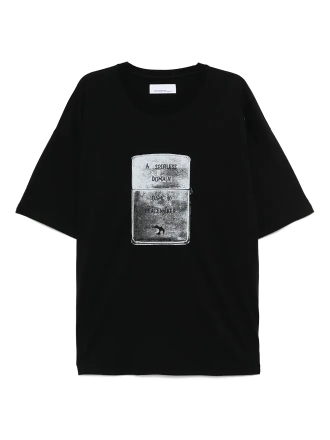 Peacemaker Oamc Peacemaker Oamc ライトプリントTシャツ ブラックの商品画像