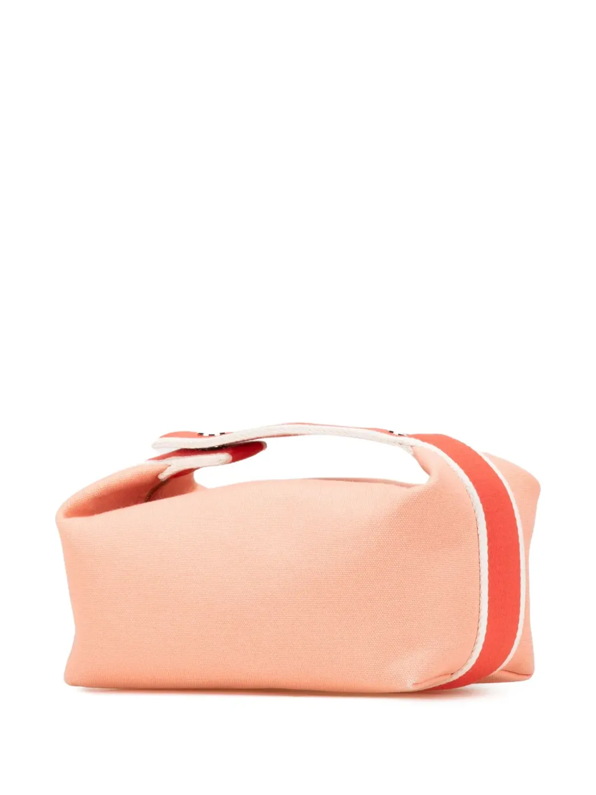 Hermès ビンテージ 2012-2024 小型 Toile Bride A Brac バニティバッグ ピンク - 画像3