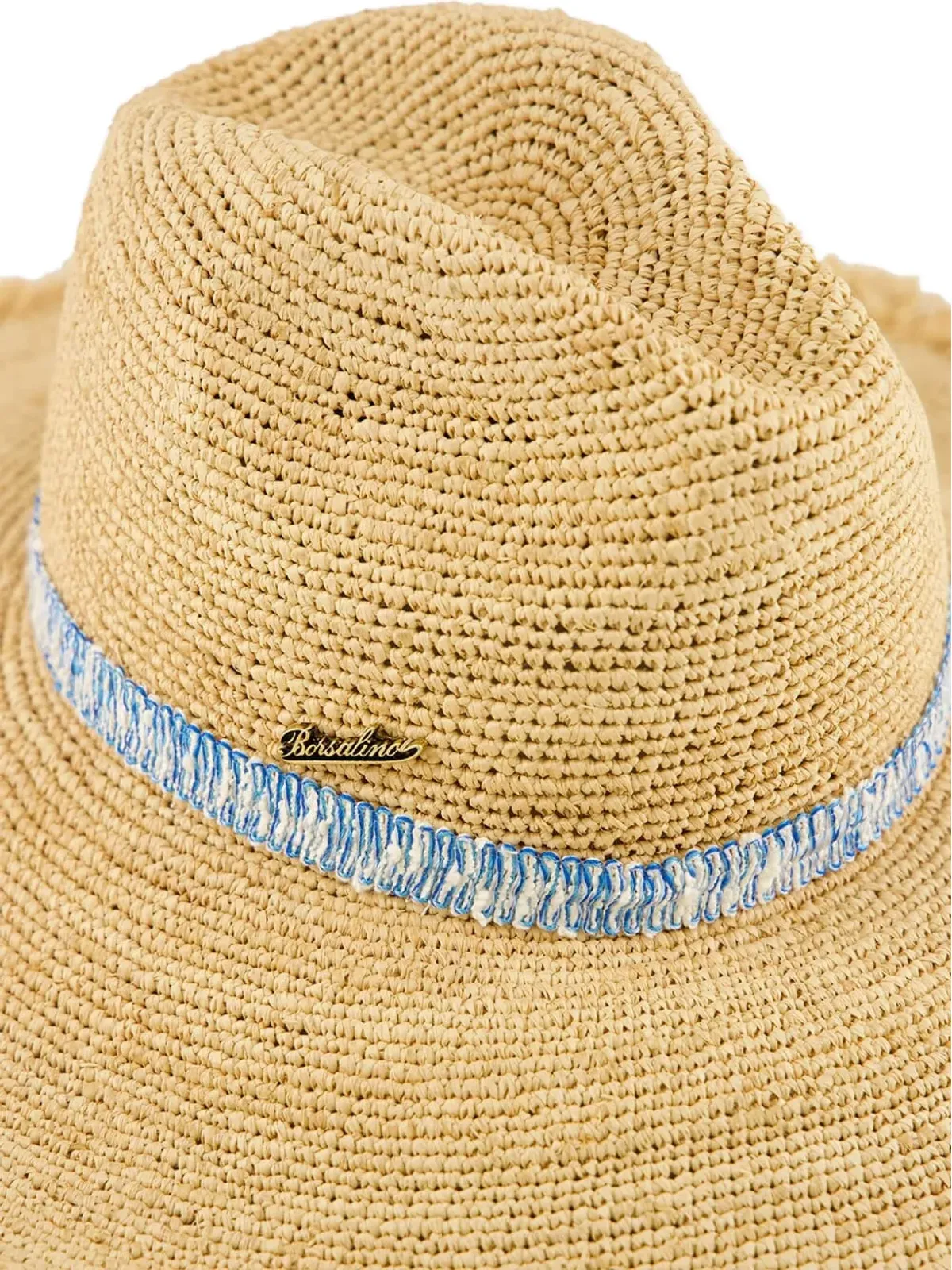 Borsalino ラフィアかぎ編みハット - 画像3