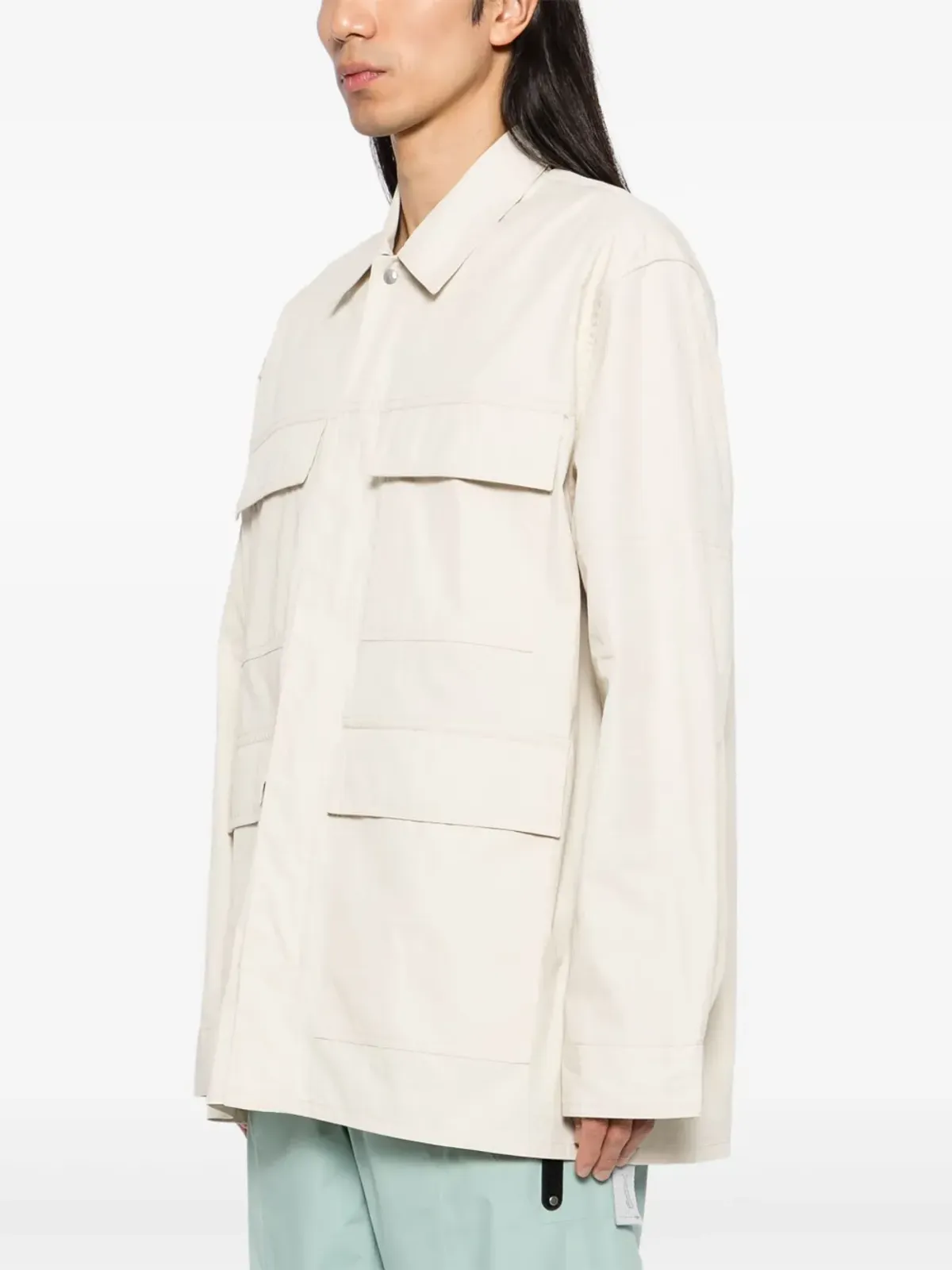 Peacemaker Oamc pocket-work shirt - White - 画像3
