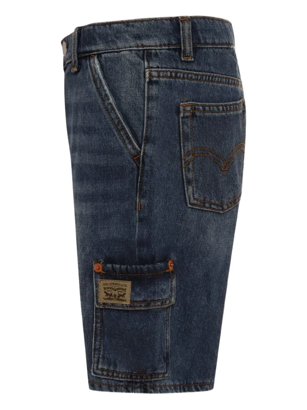 Levi's Kids カーゴスタイル デニムショーツ - 画像3