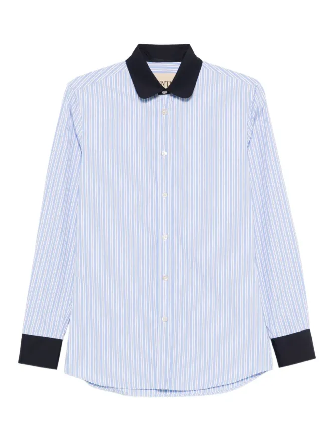Valentino Garavani Valentino Garavani ストライプ柄シルクシャツの商品画像