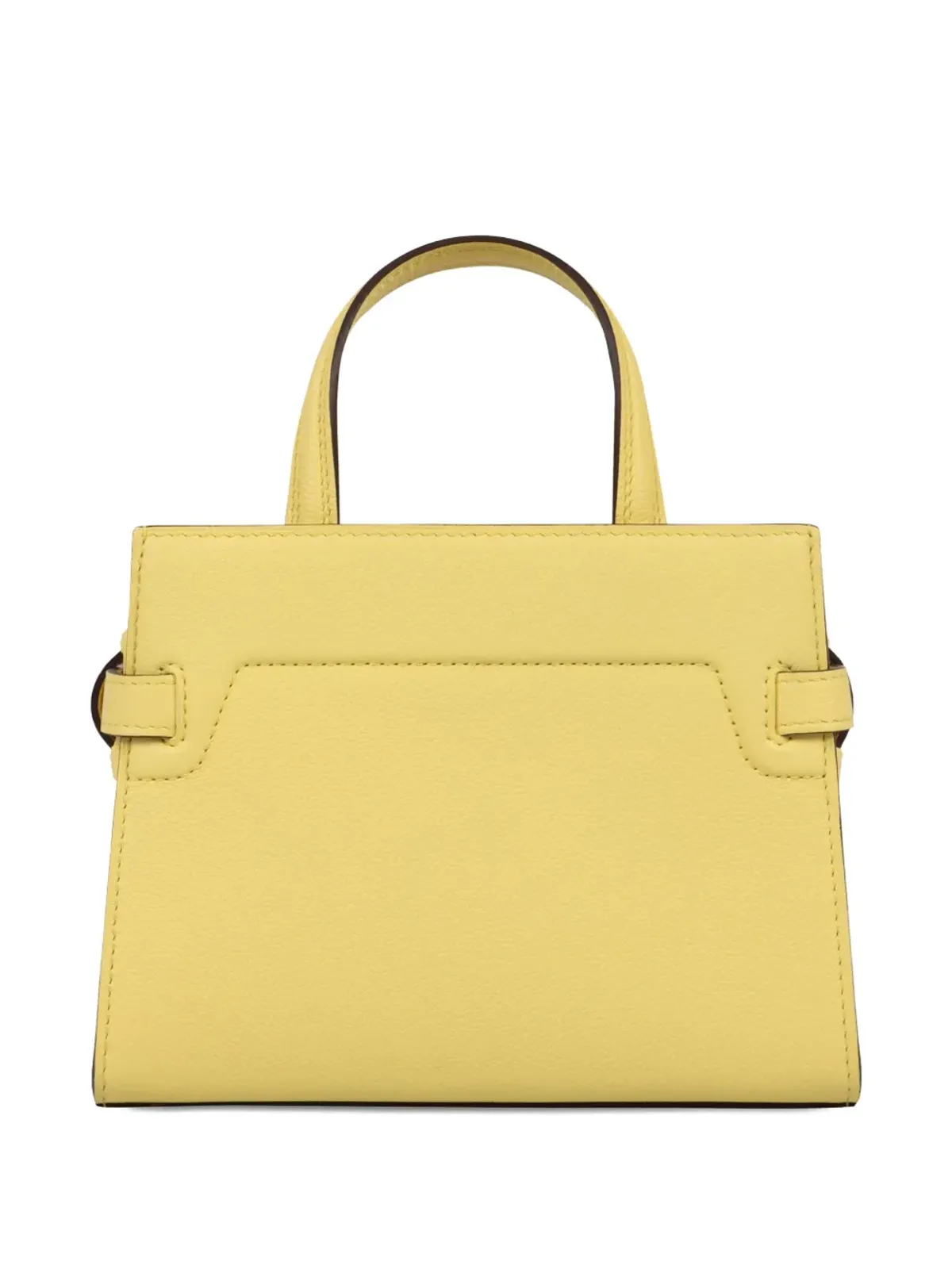 Delvaux Tempête レザー ハンドバッグ（イエロー） - 画像2