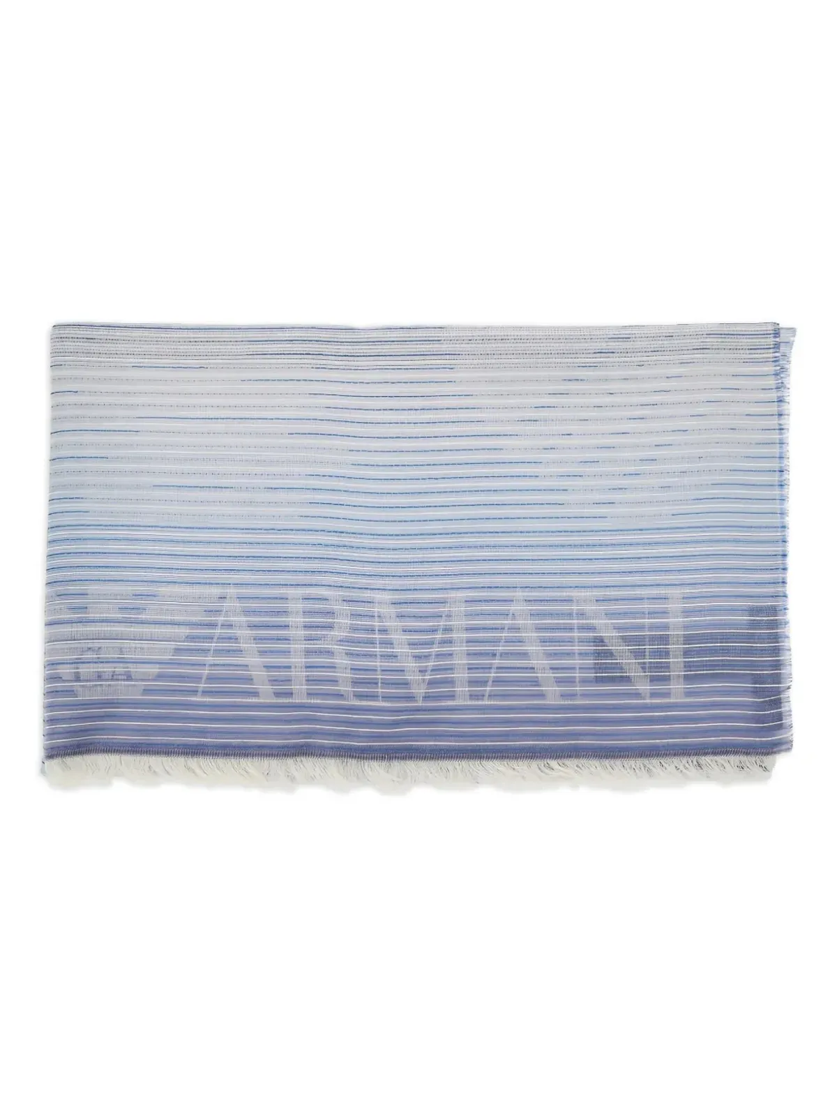 Emporio Armani コットンブレンド スカーフ - ブルー - 画像1