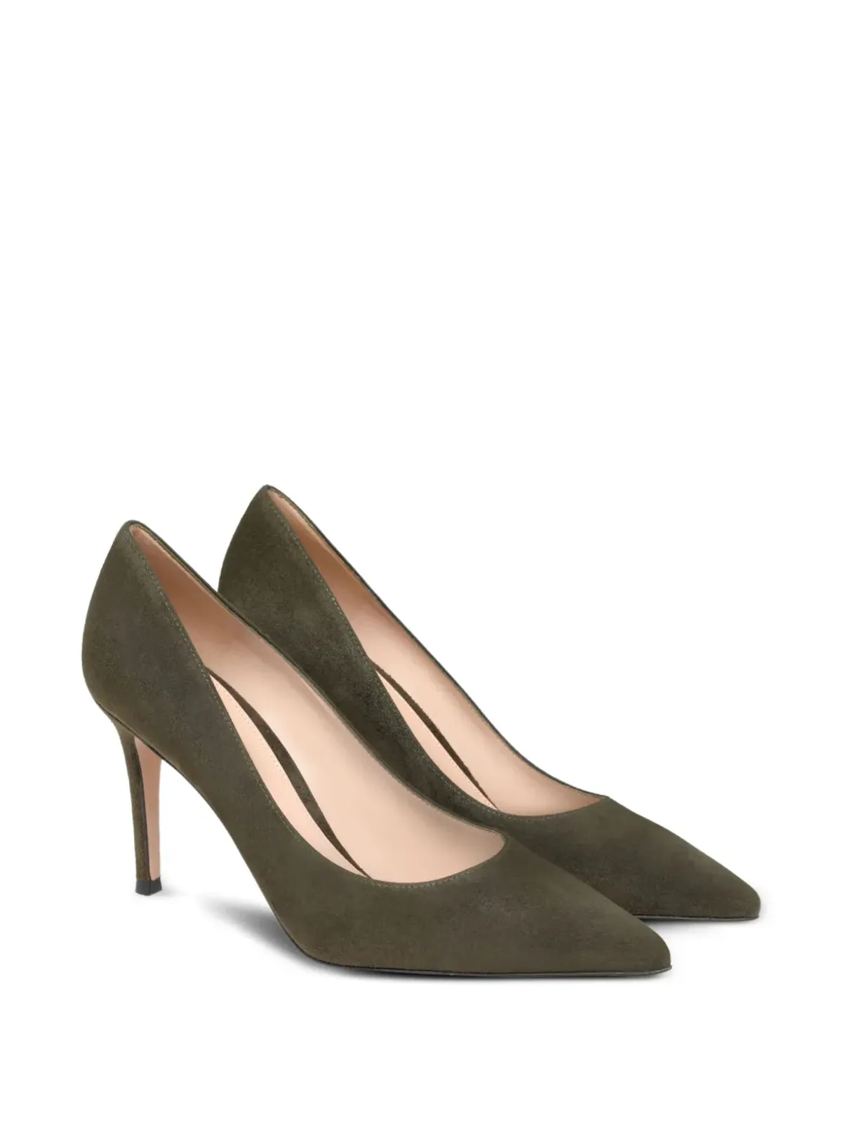 Gianvito Rossi スエードパンプス グリーン - 画像2