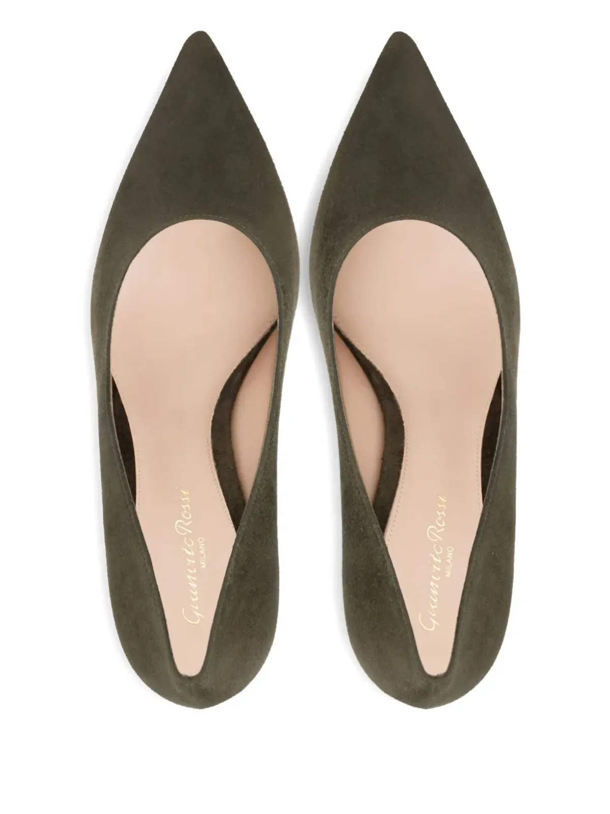 Gianvito Rossi スエードパンプス グリーン - 画像4