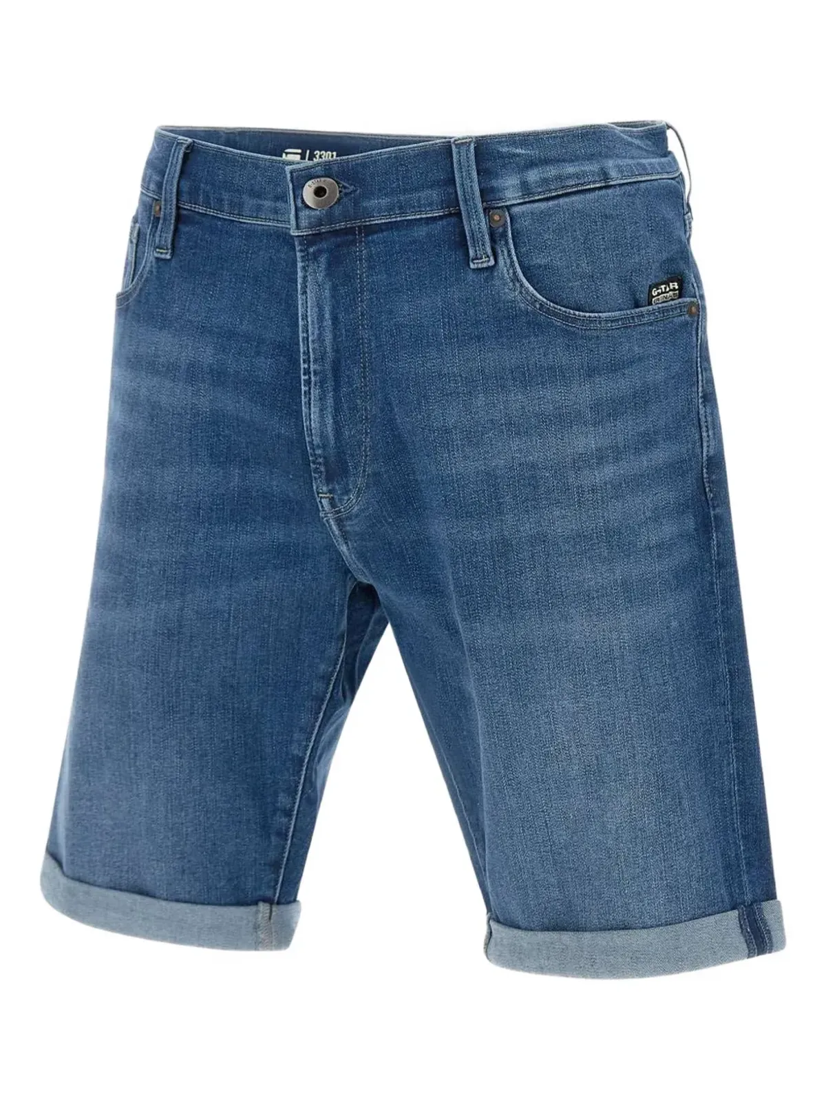 G-Star RAW ロールヘムデニムショーツ - 画像3