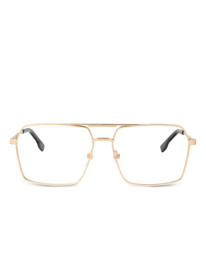DSQUARED2 EYEWEAR DSQUARED2 EYEWEAR D2 スクエアフレーム眼鏡 - ピンクの商品画像