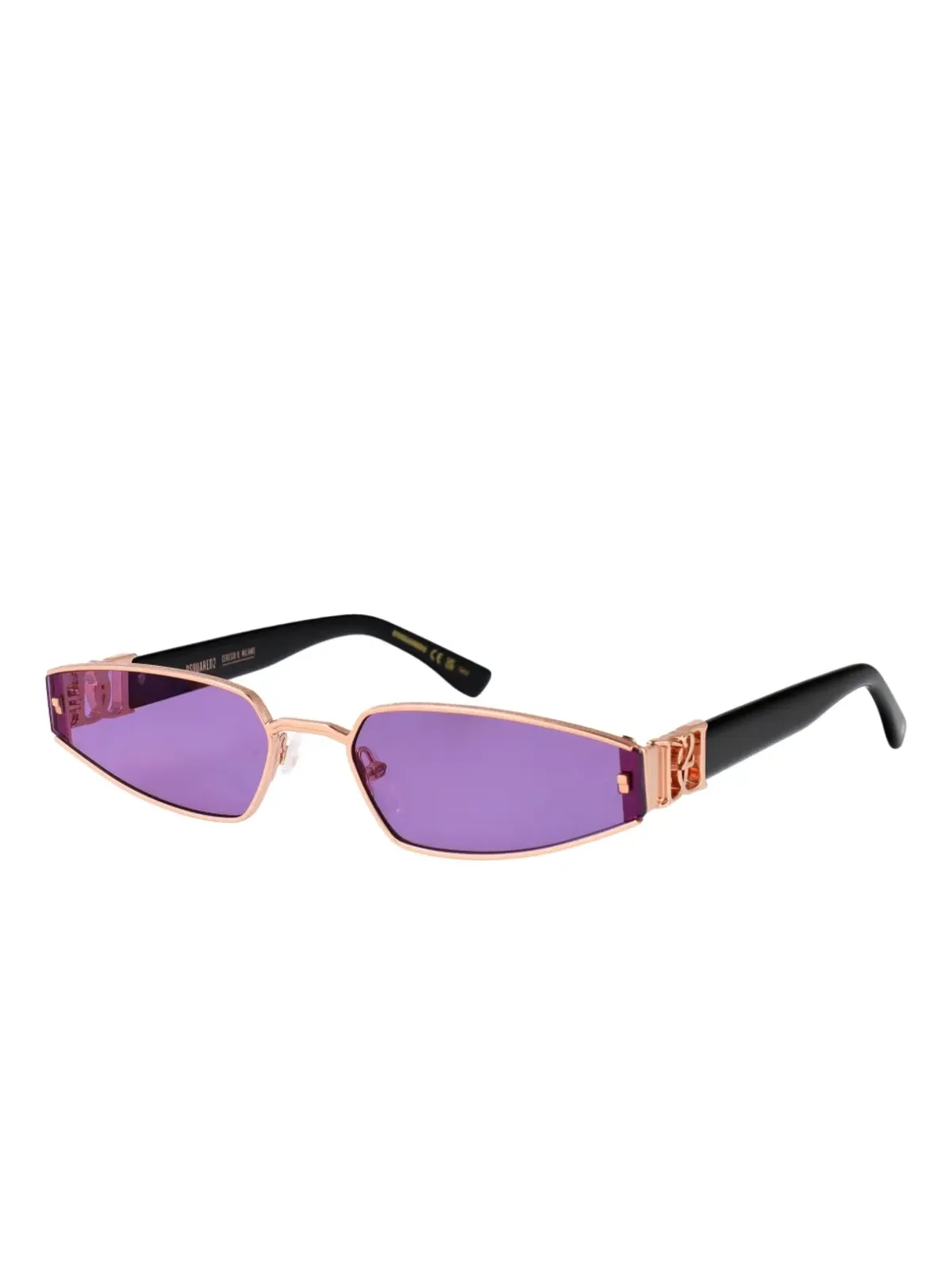 DSQUARED2 EYEWEAR ジオメトリックフレームのサングラス - 画像2
