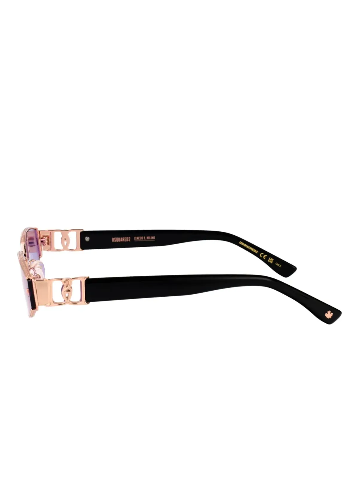 DSQUARED2 EYEWEAR ジオメトリックフレームのサングラス - 画像4