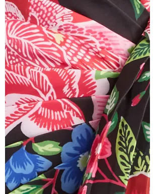 Tadashi Shoji タルボ花柄ラップドレス - サムネイル5