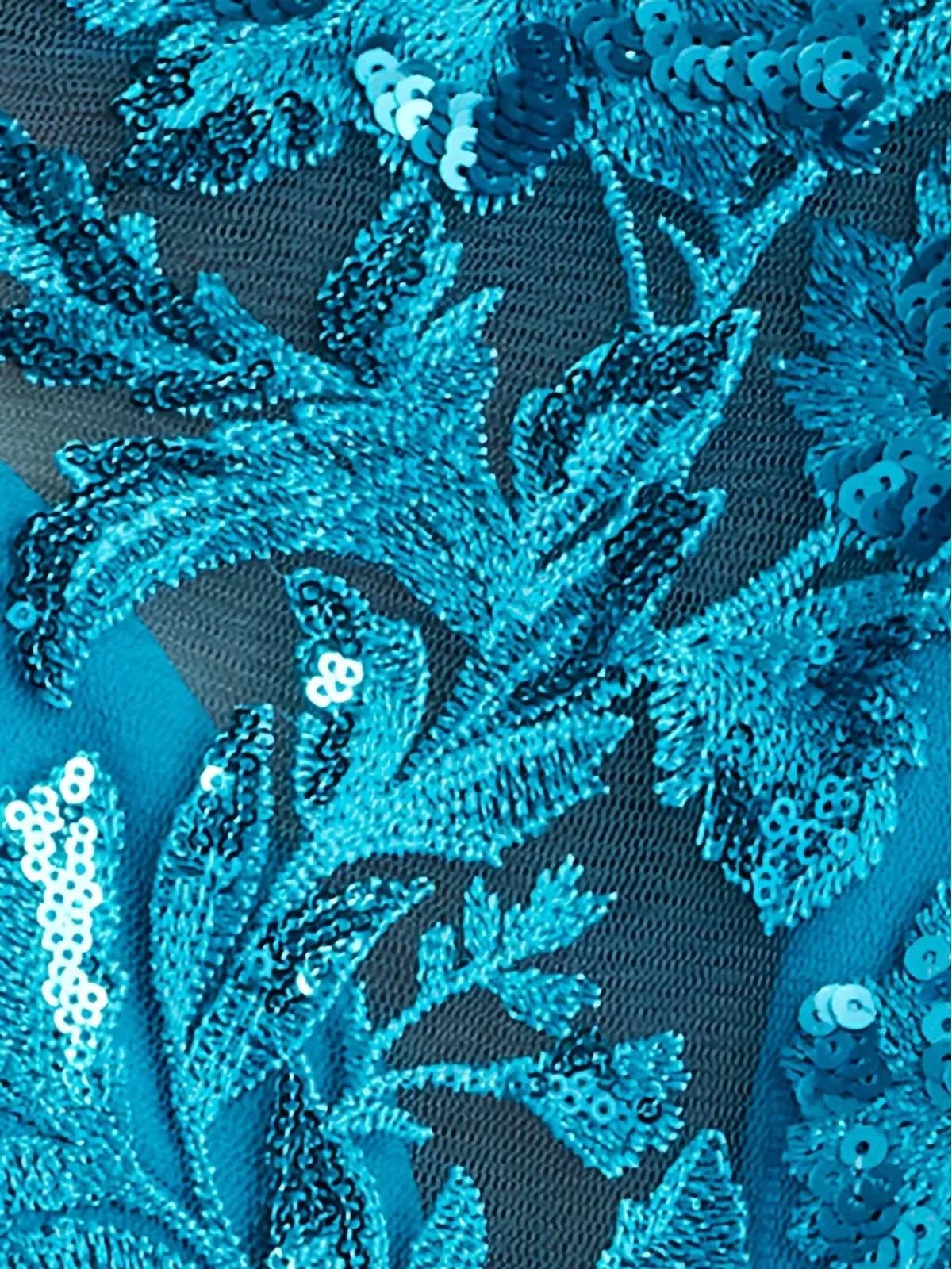 Tadashi Shoji Whitley 花柄スパンコール装飾ガウン - 画像5