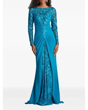 Tadashi Shoji Whitley 花柄スパンコール装飾ガウン - サムネイル2