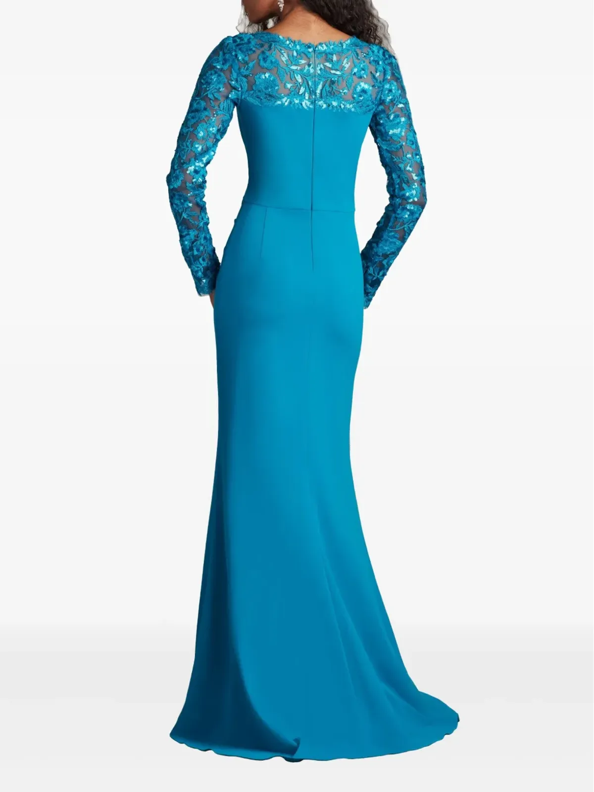 Tadashi Shoji Whitley 花柄スパンコール装飾ガウン - 画像3