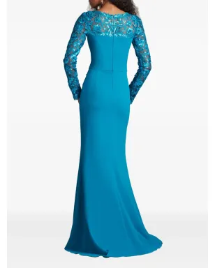 Tadashi Shoji Whitley 花柄スパンコール装飾ガウン - サムネイル3