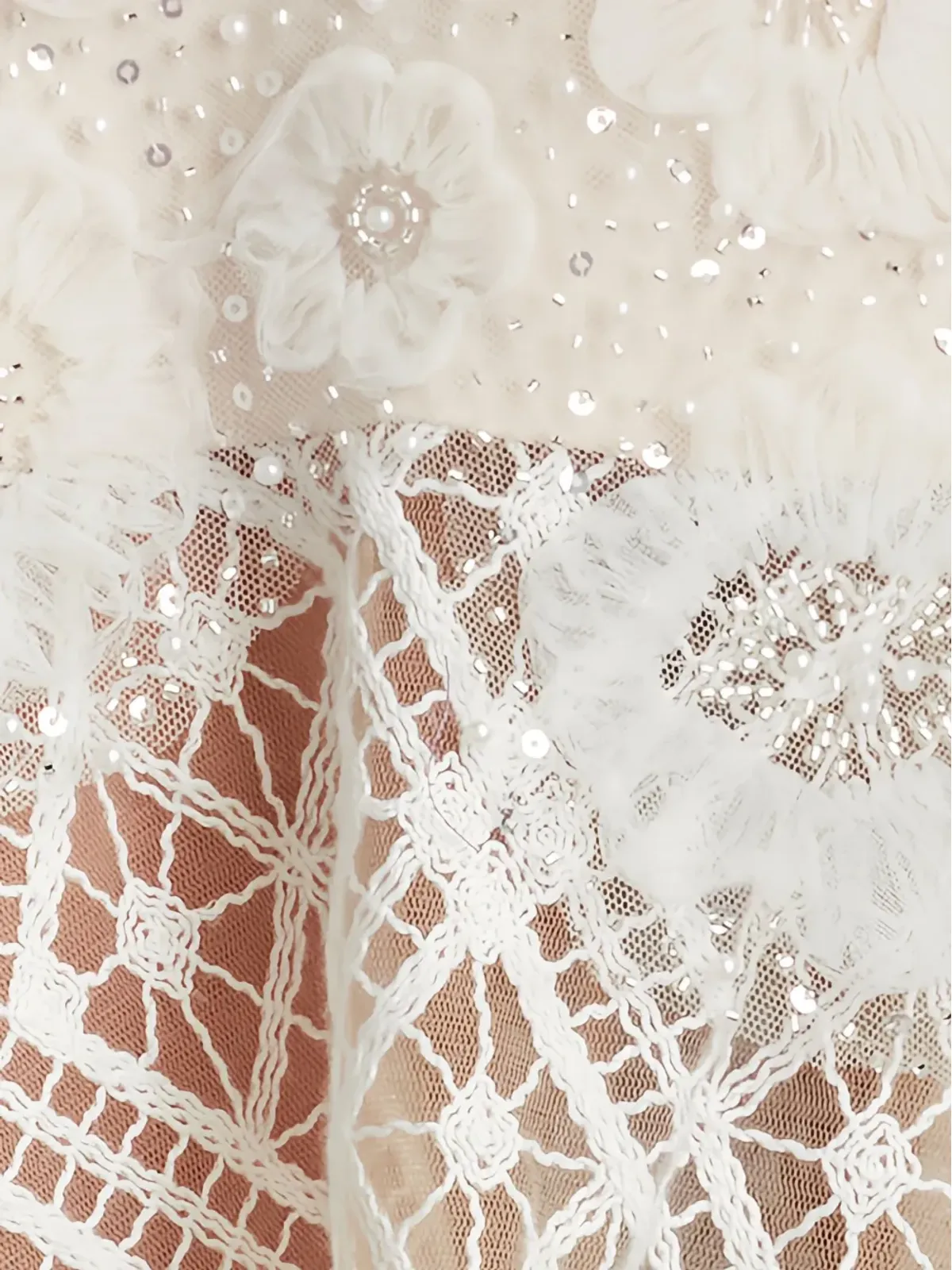 Tadashi Shoji Idly レース刺繍フレアドレス - 画像5