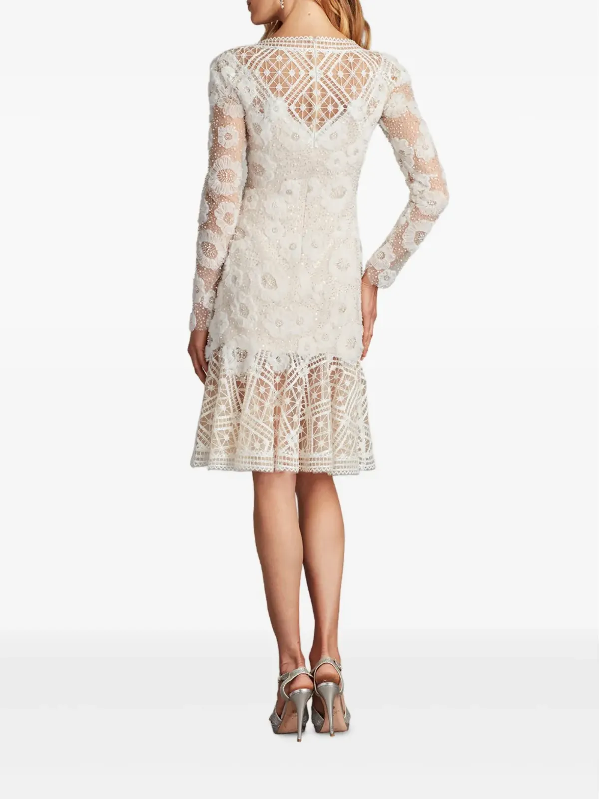 Tadashi Shoji Idly レース刺繍フレアドレス - 画像3