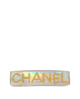 CHANEL Pre-Owned 1997 ロゴ文字入り ヘアクリップ - サムネイル1