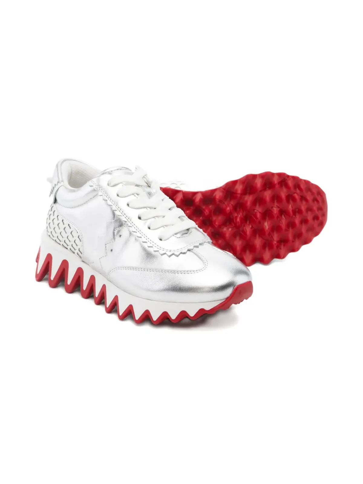 Christian Louboutin Kids パネルドスニーカー - 画像2