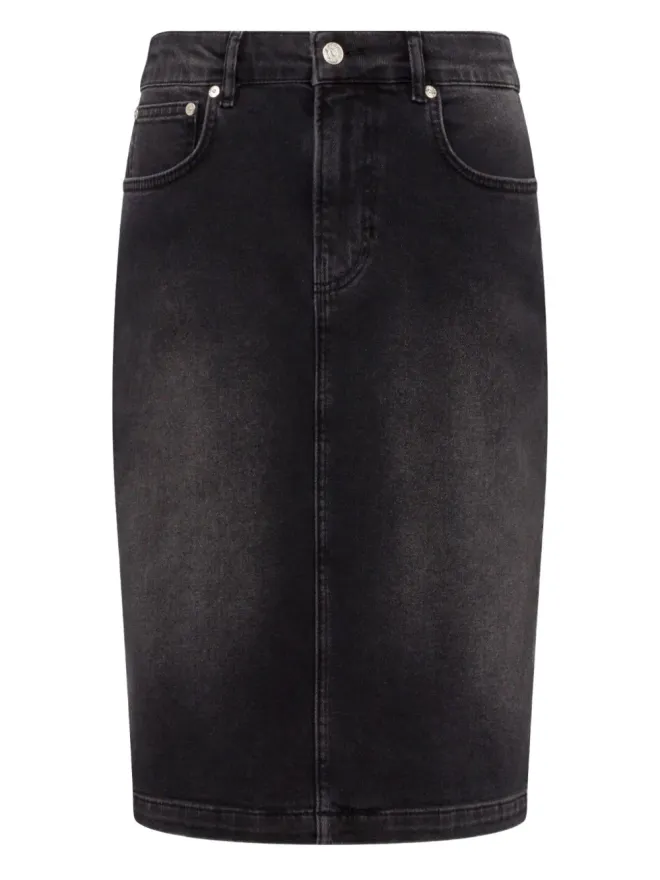 Moschino Jeans MOSCHINO JEANS ハイライズデニムスカート - グレーの商品画像