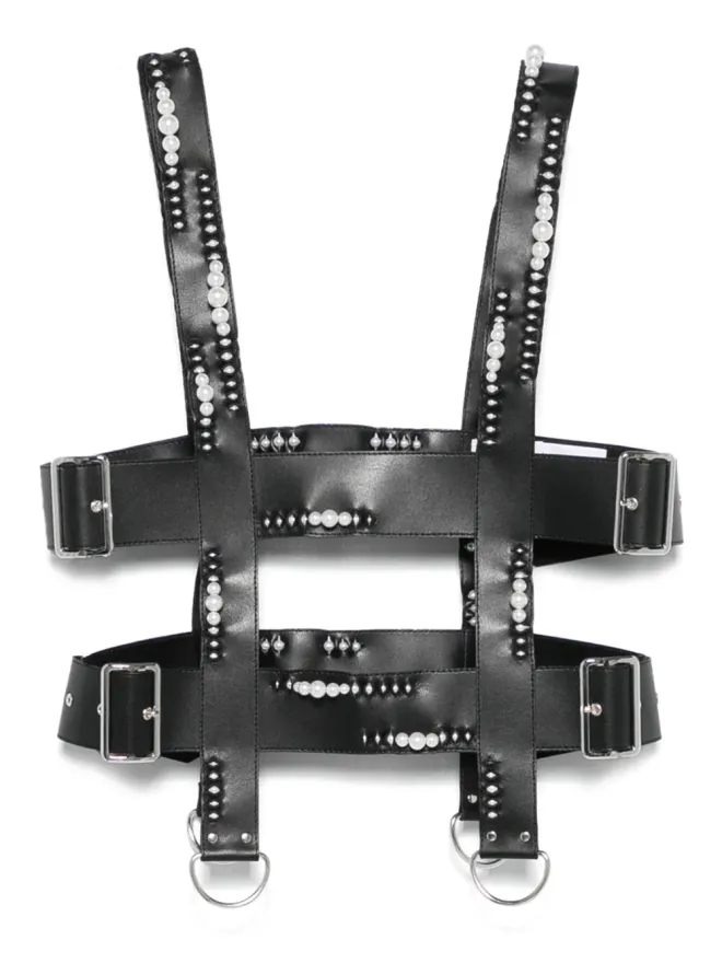 Noir Kei Ninomiya Noir Kei Ninomiya フェイクレザー ハーネスベストの商品画像