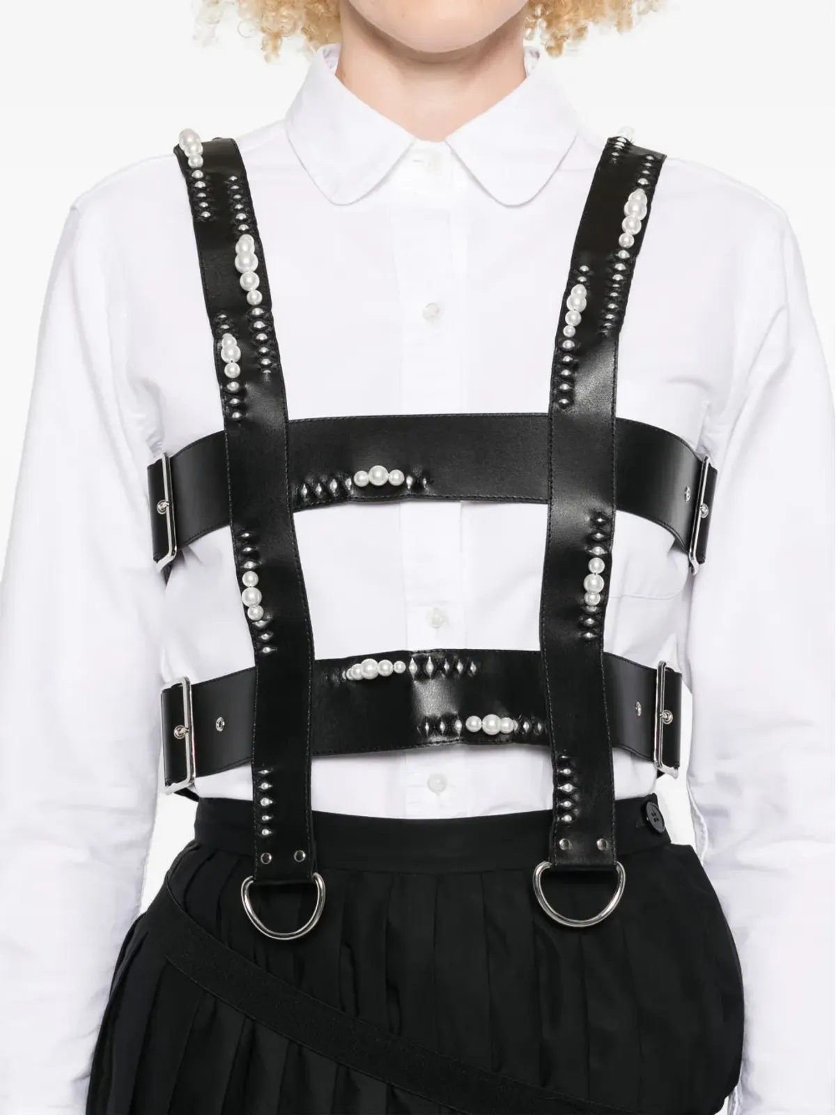 Noir Kei Ninomiya フェイクレザー ハーネスベスト - 画像5