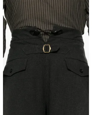 A Tentative Atelier V-cut trousers - Grey - サムネイル5