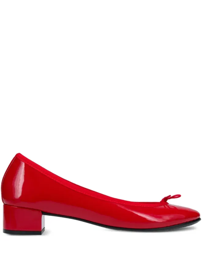 Repetto Repetto ボウディテール ブロックヒール パンプス - Redの商品画像