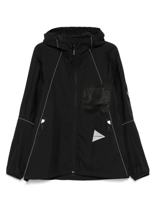 and wander and Wander メッシュポケット付きフーデッドジャケットの商品画像