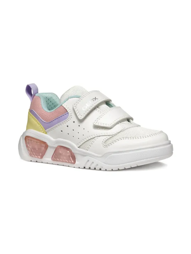 Geox Kids Geox Kids Illuminus 発光スニーカー（ホワイト）の商品画像