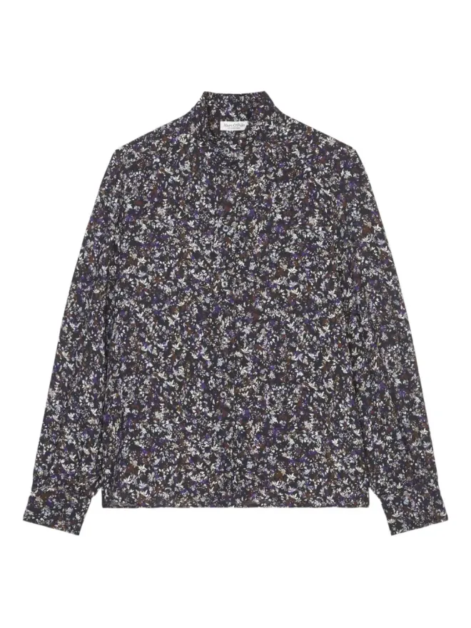 Marc O'Polo Marc O'Polo 花柄プリント ボタンアップシャツ - Blueの商品画像